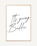It's Giving Baddie Poster